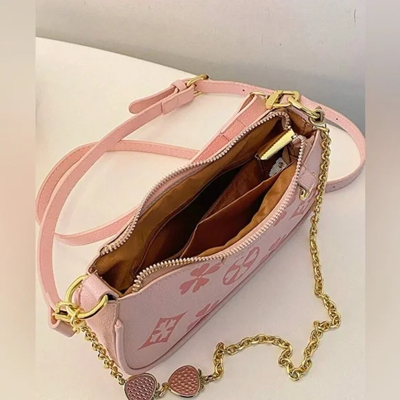 NWOT Pink, Versatile, Casual Cross Body Small Luxury Shoulder Bag Purse - Picture 8 of 8